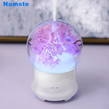 

NMT 163 Micro Ultrasonic Humidifier 7 Colors Warm LED Light Aroma Humidificador 100ML Home Aromatherapy Essential Oil Diffuser
