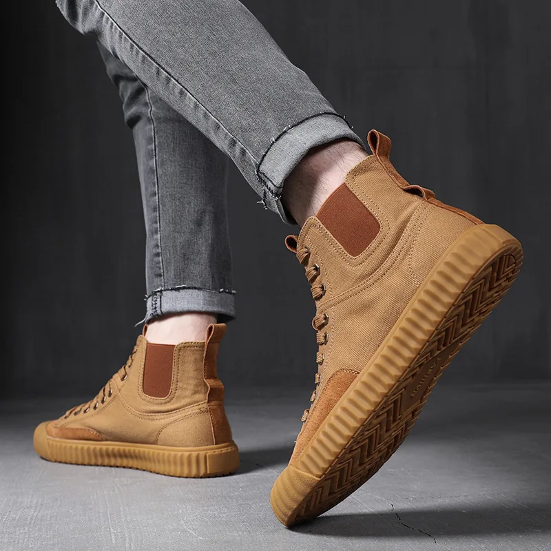 2020 Spring Ins Fashion Shoes Men Boots High top Sneakers Man Canvas Shoes Cool Young Men Street Shoes A2008