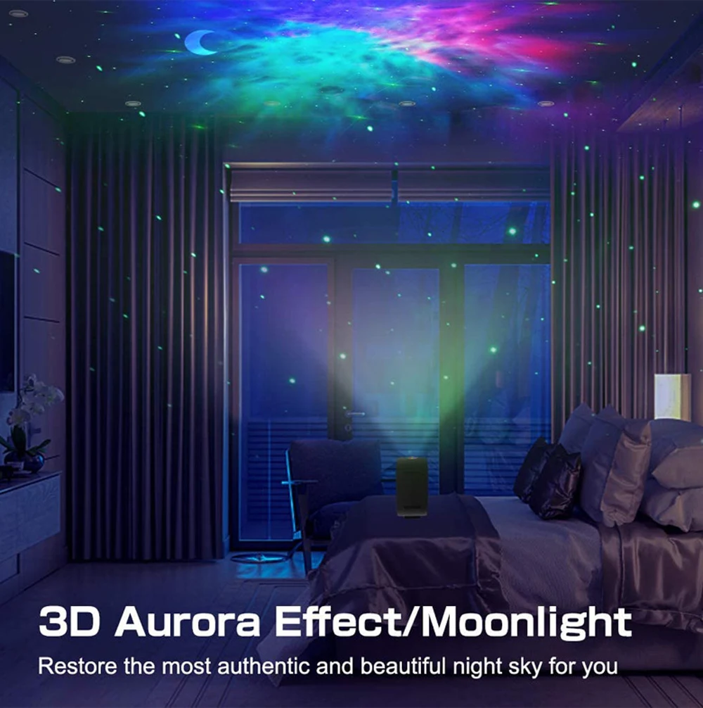 Galaxy Projector Laser Proyector led Projector Colorful Starlight projetor Night Light Music Bluetooth Children Bedroom