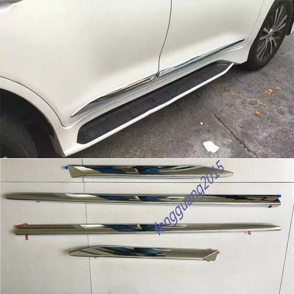 Для Toyota LEXUS LX570- 4X ABS Хромированная Боковая дверь корпус рельефная Накладка для отделки автомобиля модификация автомобиля аксессуары
