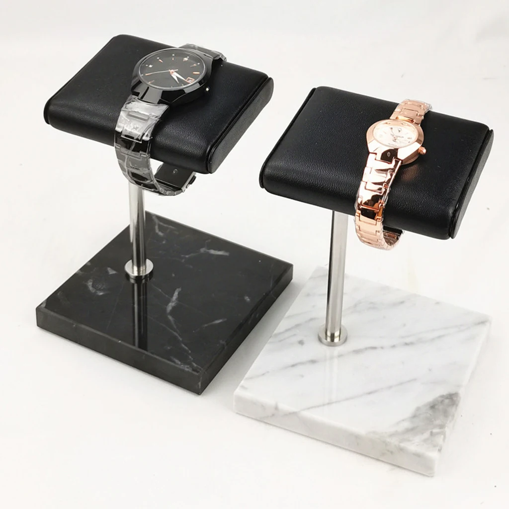 Handcrafted Leather & Marble Watch Display Stand, Provide a Safe Place to Rest and Store Your Watch