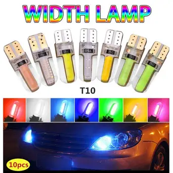 

1 Pcs T10 Signal Light COB LED Bulbs Silicone Shell Auto Wedge Parking Light Turn Side Lamps Signal Light Super Bright
