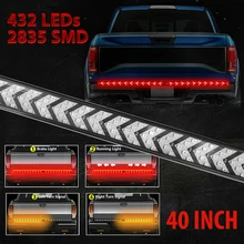 Aliexpress - 12V Car LED Tailgate Light Strip LED Truck Tailgate Light Bar Red Running Driving Yellow Turn Signal Brake Reverse Backup Tail