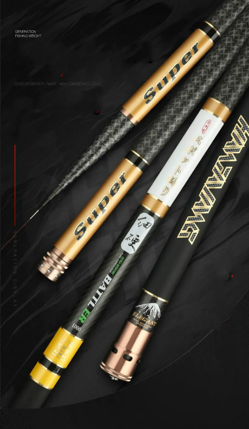 Special Chance for  9/10/11/12/13m Power Hand Rod Ultra-light Ultra-hard High Carbon Taiwan Fishing Pole Long-section F