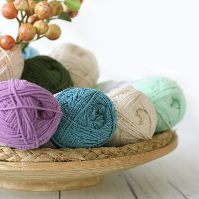 QZLKNIT 40g*10pcs Anti-pilling Combed Skin affinity 4 strands of Milk Cotton Yarn  DIY Crochet baby shoes Rag doll etc 3