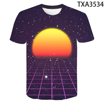 

2020 New 3D Print T-Shirt Men Women Children Funy tshirt 80s RETRO VAPORWAVE RETROWAVE SYNTHWAVE Music Hip Hop Tops Tee