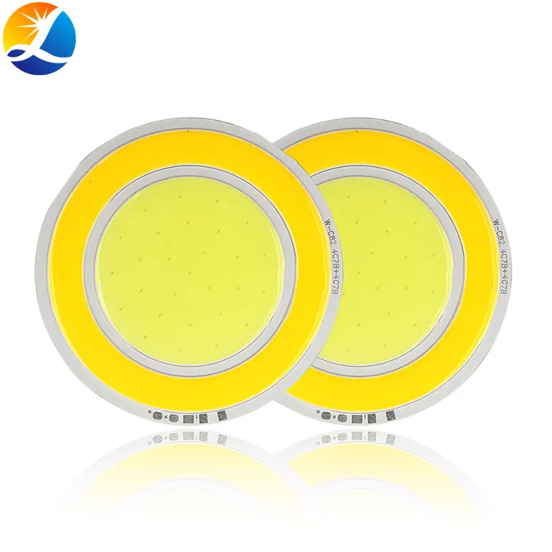 

DC 12V 82mm Round COB LED White Yellow Double Color 5W LED Light Bulb for DIY Auto Car Lamps House Work Decor Lights dc12v