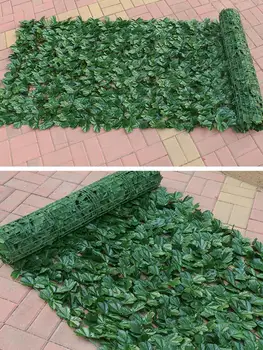 

Artificial Privacy Panels Topiary Hedge Plant UV Protection Privacy Screen Garden Fence for Indoor Outdoor Backyard Home Decor