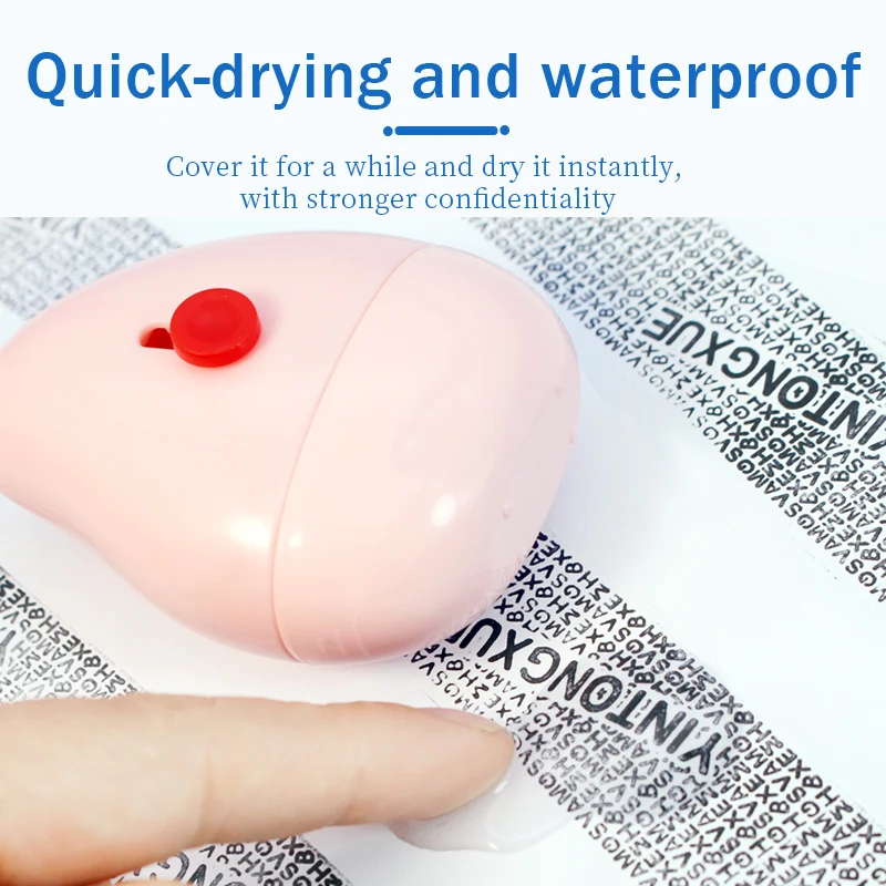 1PCS Stamp Seal Roller Theft Protection Code Guard Your ID Confidentiality Package Private Information Confidential Seal