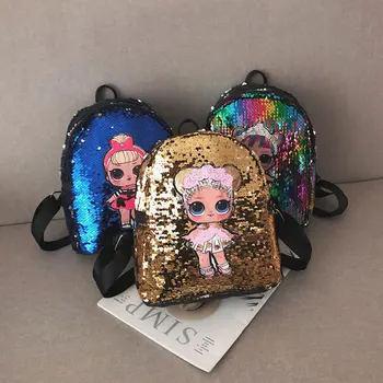 

Pudcoco Sequins Bags for Chilren Kids Girls School Backpack Fashion Travel Shoulder Backpack Bags Mini Rucksack Kids School Bag