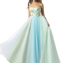 Tanpell, ТРАПЕЦИЕВИДНОЕ платье для выпускного вечера, без рукавов, со складками, контрастный цвет, длина до пола, женские вечерние платья на заказ, платье для выпускного вечера