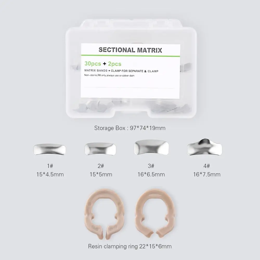 Dental section Matrix System Matrix Band matryce metalowe żywica zacisk/pierścień oddzielający autoklawowalne narzędzia dentystyczne 5 Dental section Matrix System Matrix Band matryce metalowe żywica zacisk/pierścień oddzielający autoklawowalne narzędzia dentystyczne 5