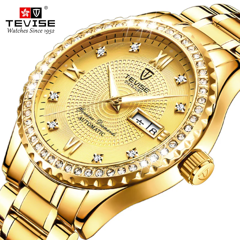 

TEVISE Twiss New Style Hot Selling Machinery Casual MEN'S Watch Fully Automatic Analog Watch MEN'S Watch
