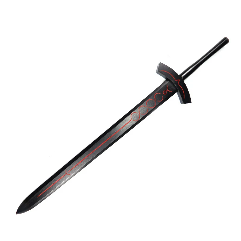 Красный Fate Stay Night деревянный меч оружие Alter Saber Аниме Косплей Armed Excalibur игра деревянный нож Самурай Espada игрушки для подростков - Цвет: Красный