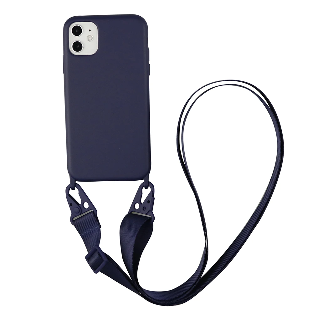 Silicone Lanyard Phone Case For Samsung Galaxy S21 S20 Plus Ultra Note20 Plus Cover With Neck Strap Crossbody Necklace Cord best case for samsung Cases For Samsung