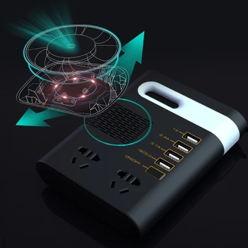 

200W Car Inverter DC 12V/24V to AC 220V Voltage Converter QC3.0 USB Charger G8TE