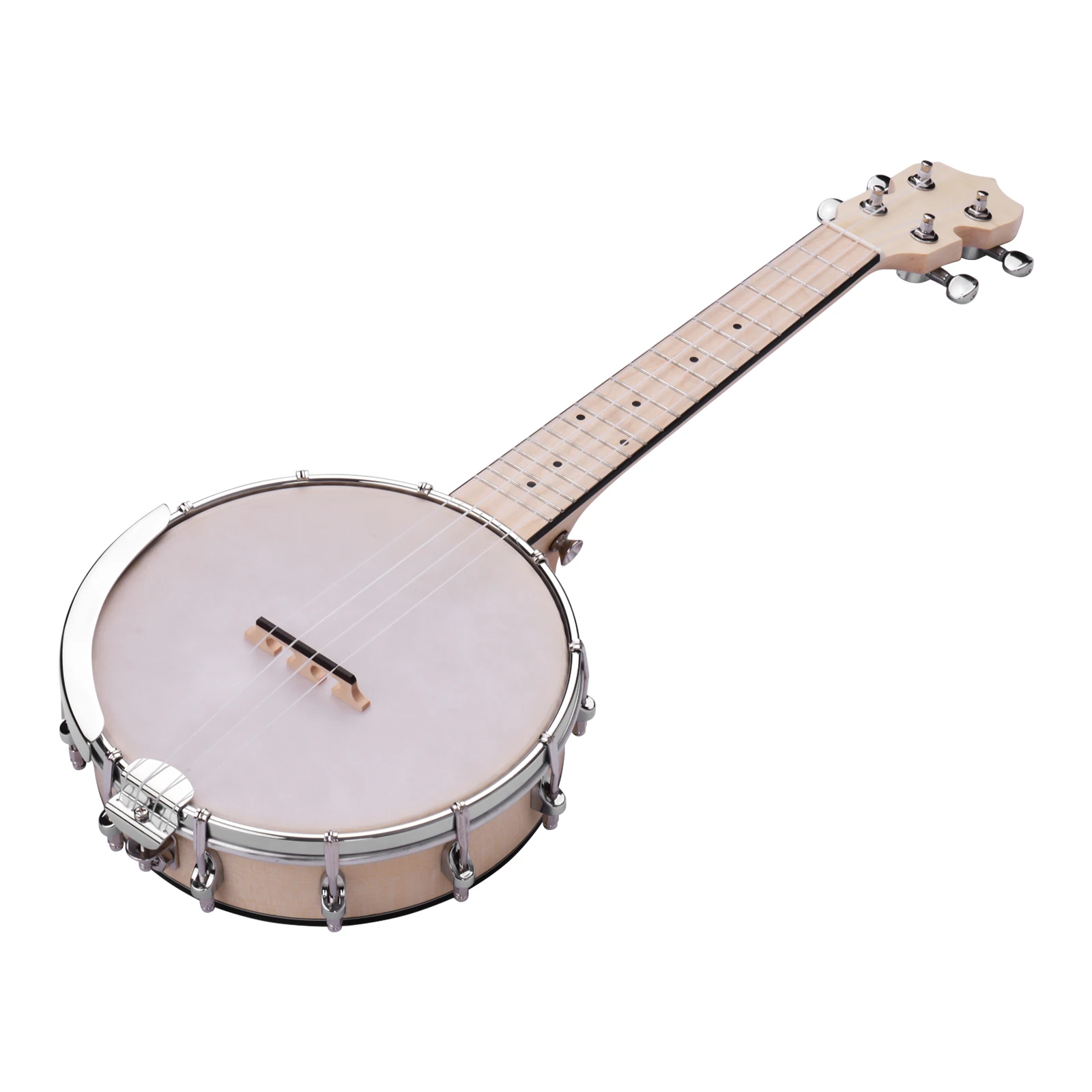 Leopard sum ophavsret ammoon Concert 23 Inch Open-back Banjo Uke 4 String Banjolele Maple Body  Okoume Neck with Tuning Wrench Bridge Positioning Ruler _ - AliExpress  Mobile