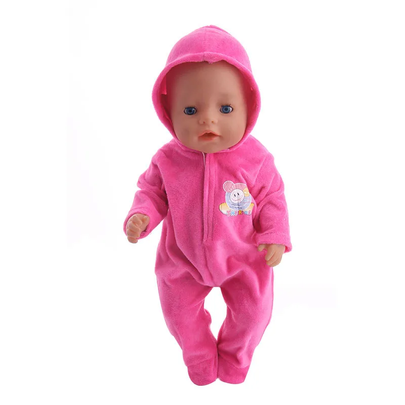 LUCKDOLL милые плюшевые пижамы подходят 18 дюймов Американский 43 см Кукла одежда аксессуары, игрушки для девочек, поколение, подарок на день рождения