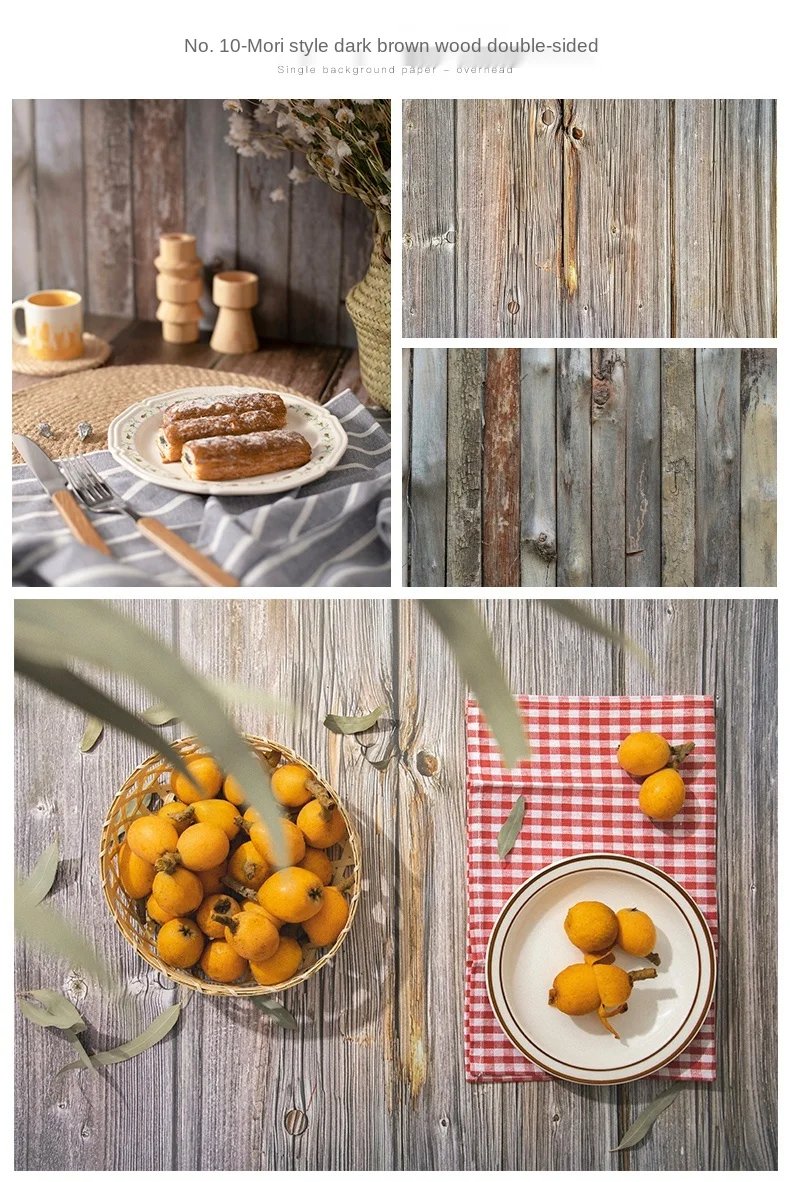 57*87cm Photography Backdrops Marble Wood Grain 2 Sided Waterproof Backgroud Cosmetics Photo Background for Studio Photo