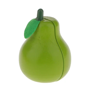 

Wooden Magnet Connected Fruits/Vegetables Kid Kitchen Cutting Pretend Play Toys