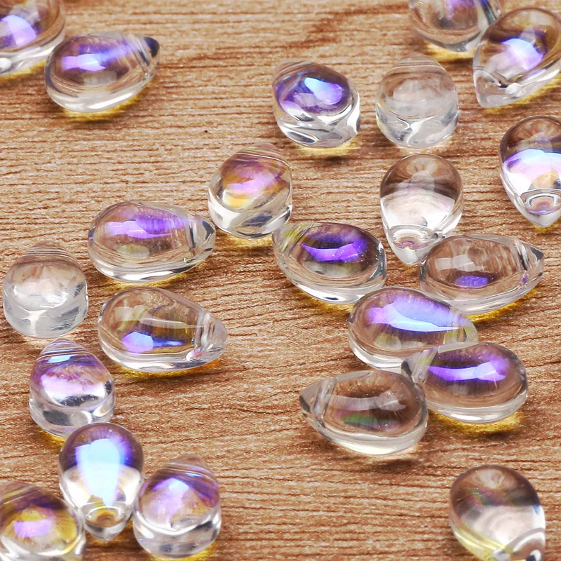 20-100pcs Colorful Mixed 6x9mm Drop Shape Loose Glass Spacer Beads For Jewelry Making DIY Necklace Bracelet Pendant Accessories 