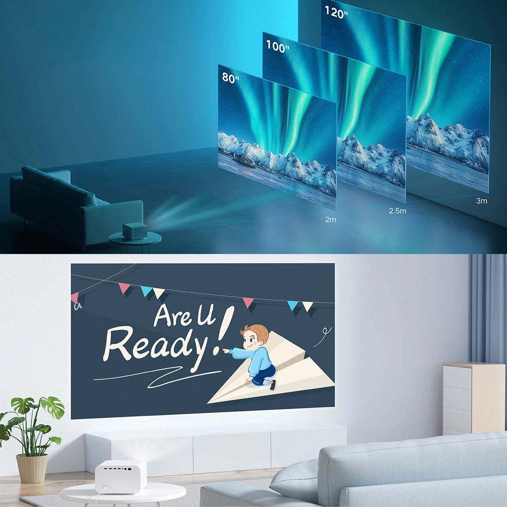 Проектор Xiaomi mijia 2 pro DLP 1080P 1300 ANSI поддержка 4K видео ТВ домашний кинотеатр Full HD