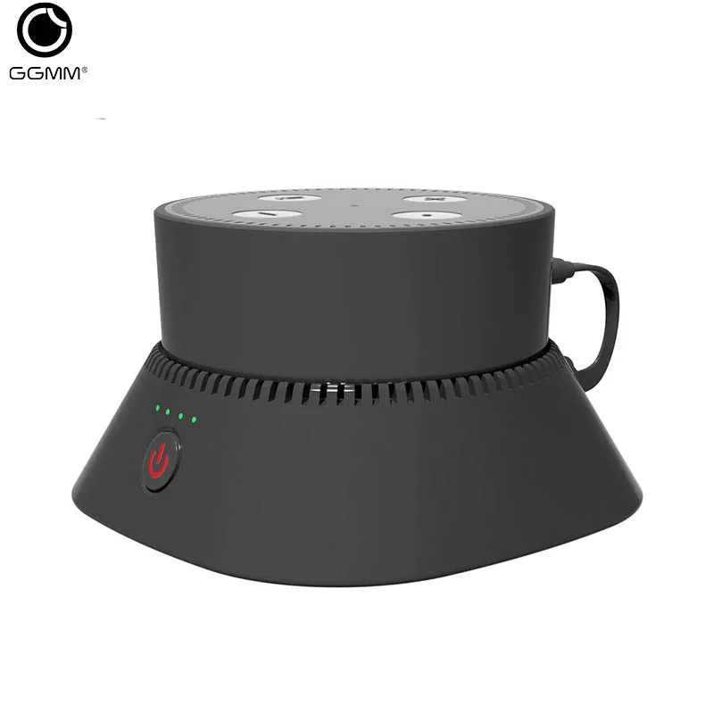 

GGMM Portable Premium Battery Speaker for Google Home Mini/ Echo Dot 2nd with 10000mAh Rechargeable Battery Base Case