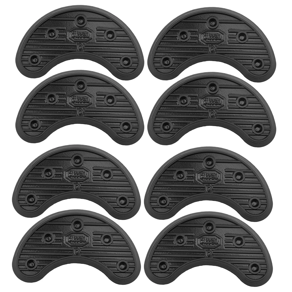 4 Pairs of Rubber Shoes Boots Nonslip Sole Heel Repair Pad Guard Plate Tap Mat,Anti-slip