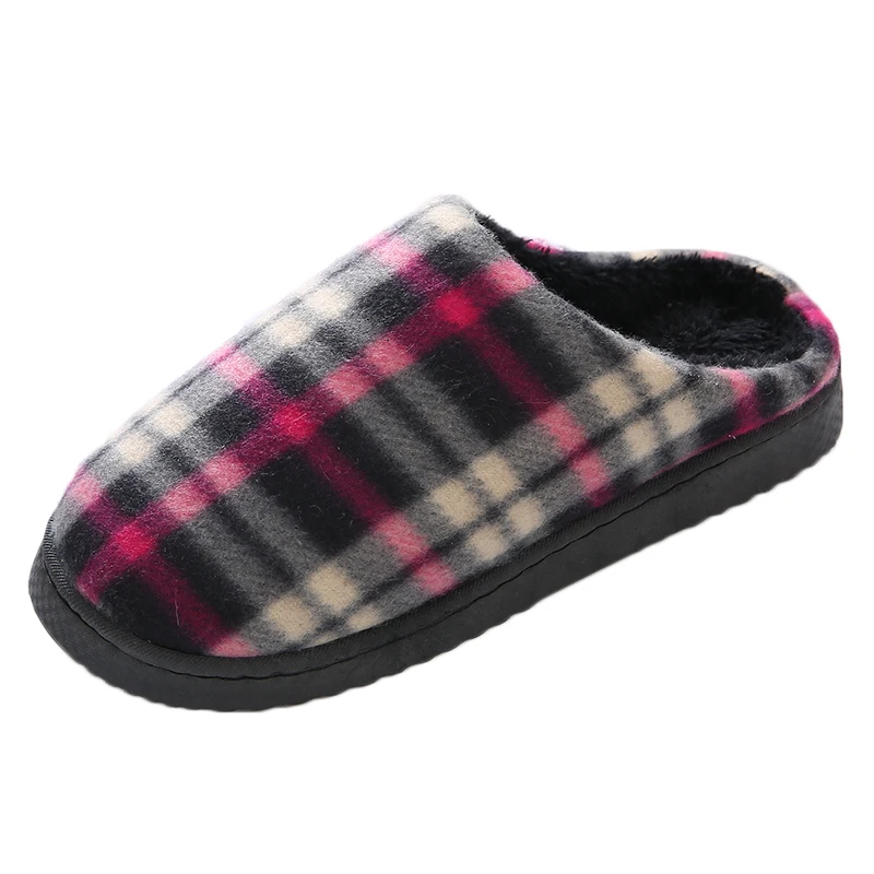 

Flock Indoor Slippers Winter Shoes Woman Fur Slides Home Flip Flops Unisex Mules Cotton Shoes Anti-slip Floor Slippers pantuflas