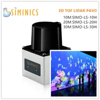 SIMINICS 10m-30m high precision laser radar 2D TOF LiDAR PAVO Wall  floor multi-touch screen  interactive system kit 1