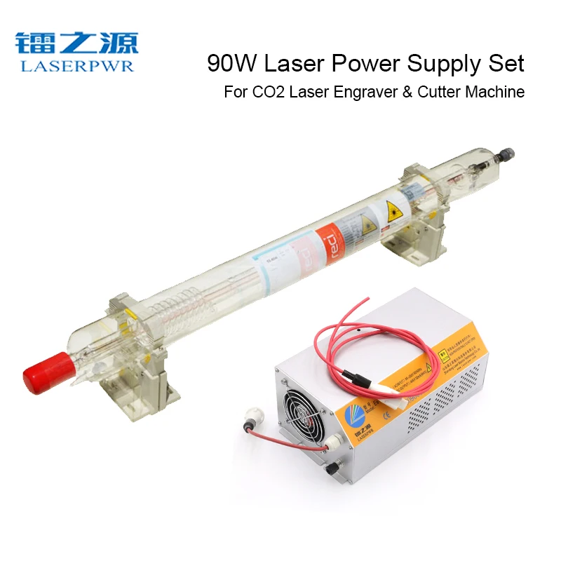 

LASERPWR ES100 CO2 Laser Power Supply+RECI W2 Glass Tube Kit 110V 220V Universal for 80w-120w Laser Cutter/Engraver Accessories