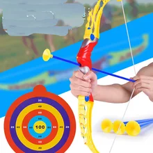 Игрушка лук Детский Эластичный безопасный лук и стрела родитель-ребенок стрельба присоска Спорт на открытом воздухе Фитнес стрельба из лука цель Пластик Унисекс