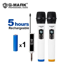 G-MARK X120V беспроводной микрофон запись караоке микрофон Динамический Ручной микрофон приемник литиевой батареи G-MARK X120V беспроводной микрофон запись караоке микрофон Динамический Ручной микрофон приемник литиевой батареи
