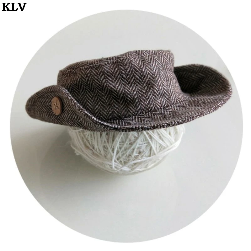 Комплект из длинных штанов и шапок в 2 стилях, аксессуары для новорожденных, реквизит для фотосессии, костюм в клетку, одежда для маленьких мальчиков, одежда для джентльмена