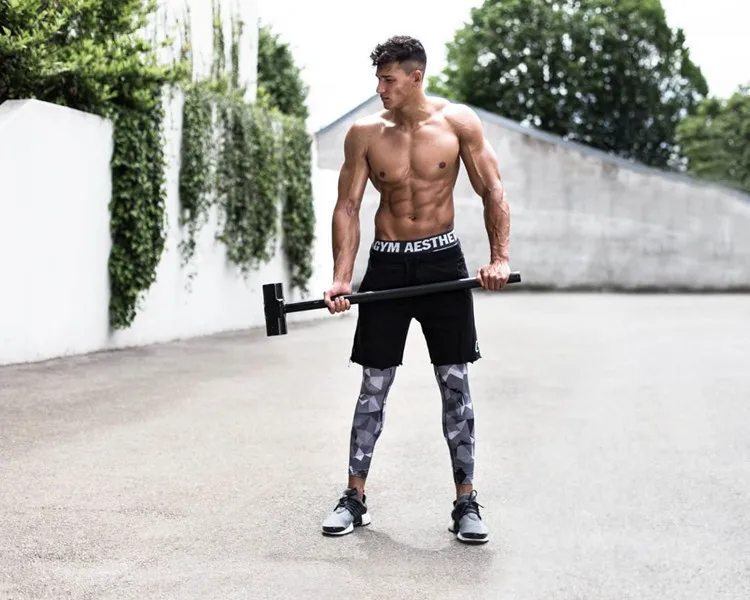 Обтягивающие спортивные компрессионные штаны для занятий спортом, эластичность, фитнес, дышащие быстросохнущие брюки для бега, AliExpress