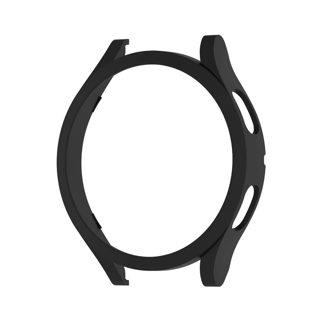 Watch Cover for Samsung Galaxy Watch4 40mm 44mm, PC Slim Matte Case Protective Bumper Shell for Galaxy Watch4 Accessories Black