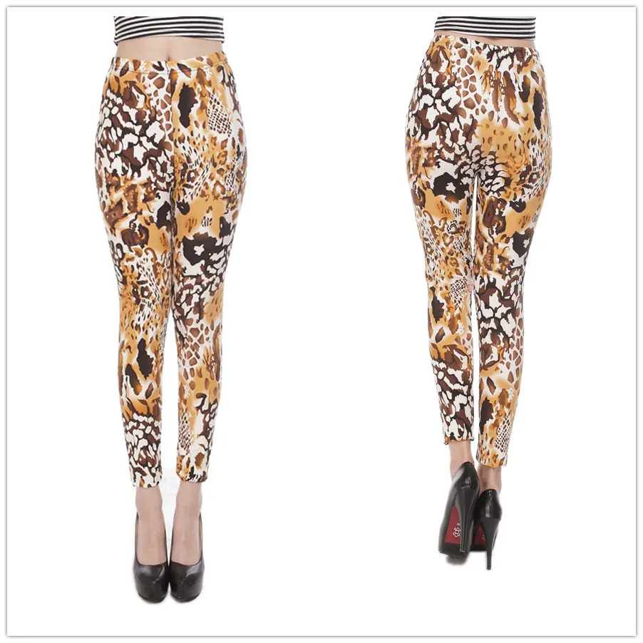 

New super soft butter quality Sexy fashion lady comfortable fit curve Dry leaf texture leggings