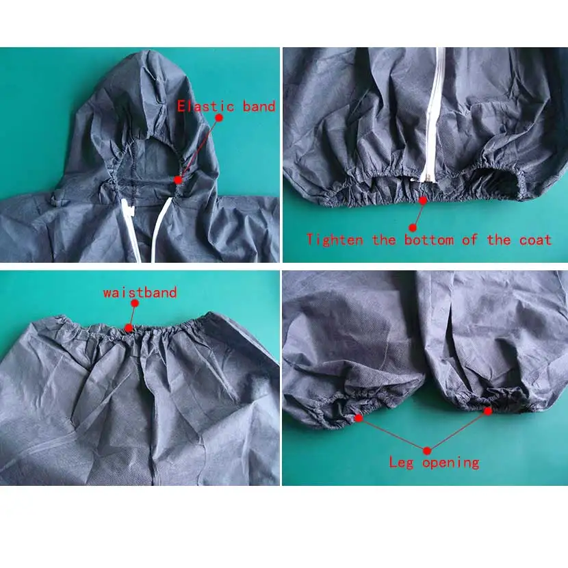 Одноразовый комбинезон рабочий SMS рандомная живопись лабораторная безопасность