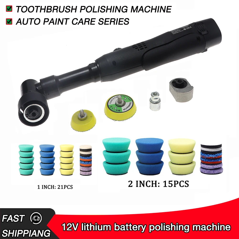 12v lithium battery micro-grinding and rotating micro RO/DA double-action car polisher fine grinding and cleaning
