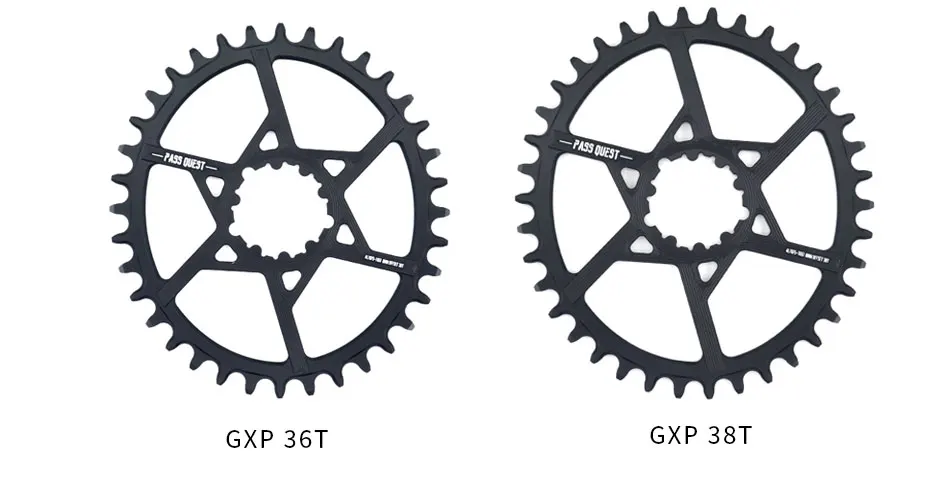 Пройти QUEST GXP MTB овальная узкая широкая Цепь 32 T-40 T 0mm офсетная велосипедная Звездочка для горного велосипеда bicycle