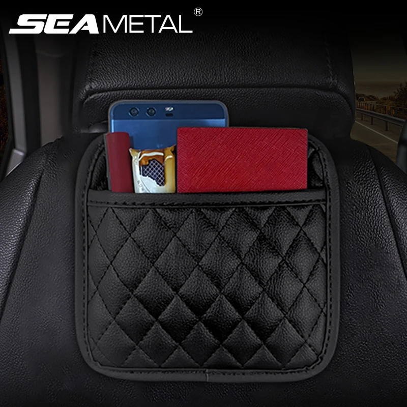 PU Leather Car Storage Pocket Universal Seat Back/Door/Center Console  Organizer Car Storage Bag for Small Stuff Stowing Tidying|Stowing Tidying|  - AliExpress