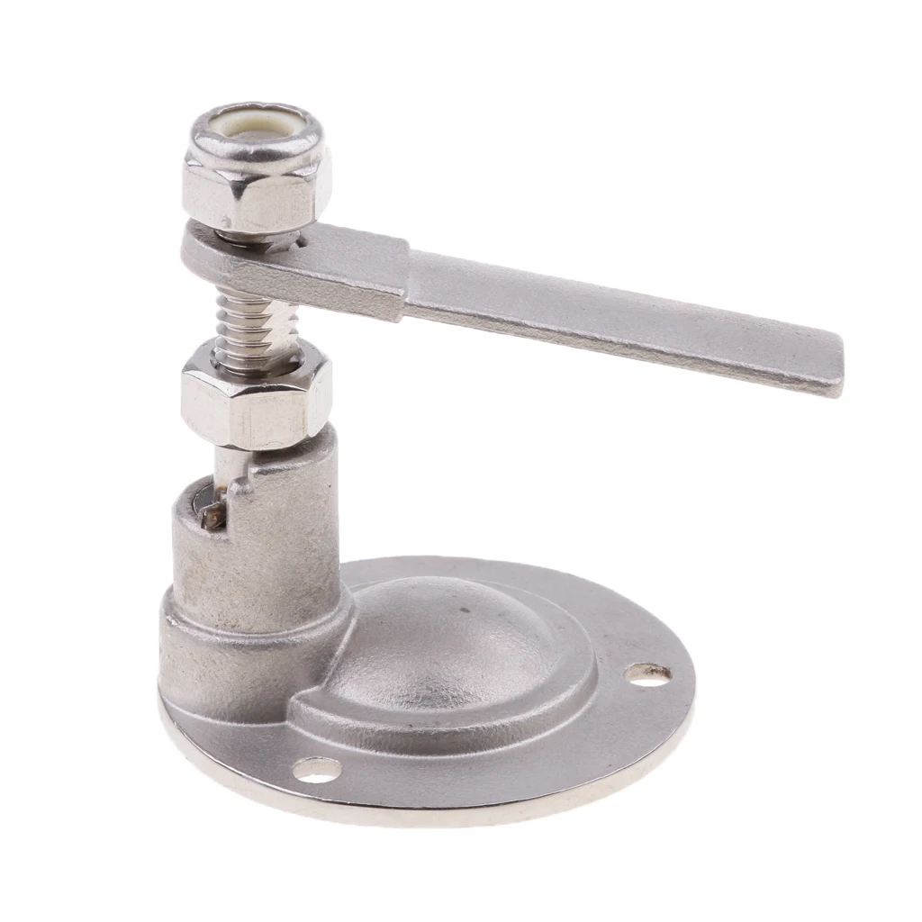 Stainless Steel 316 Non-Locking Boat Hatch Latch with Lift Ring Handle