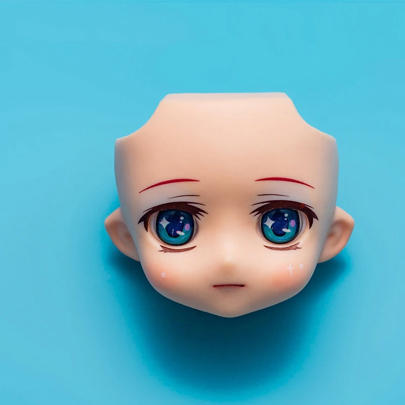 Ymy Body Replacement Face Plates Open Eyes Movable Eyes For Gsc Clay Man Ob11 Head Split Gsc Doll Face 1/12bjd Doll Accessories 3