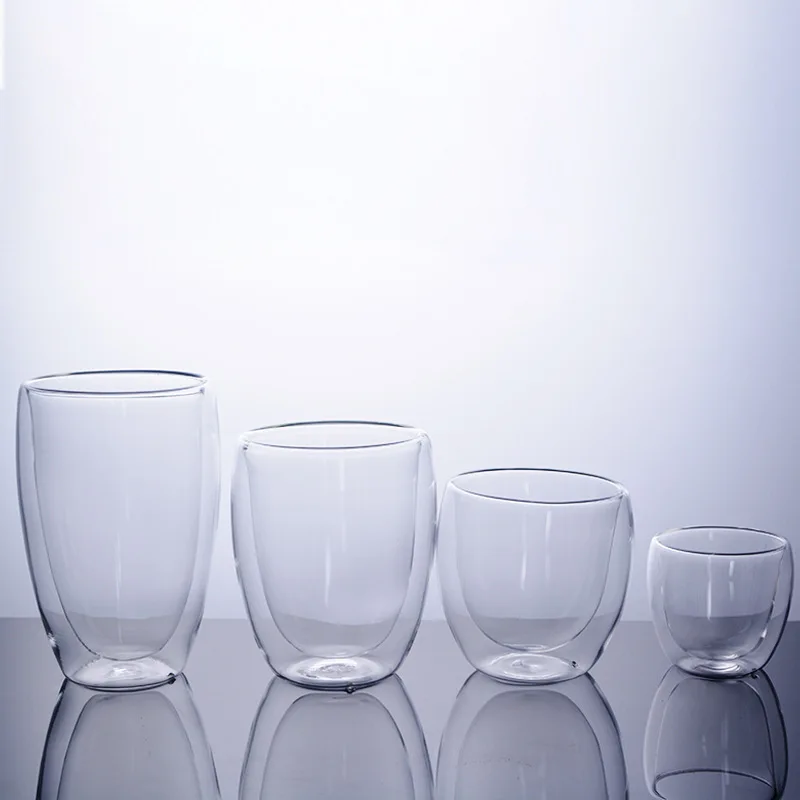Набор кофейных чашек, термостойкая стеклянная кружка с двойными стенками, бутылка для воды, пивная ручная работа, пивные чайные стаканы для виски JY009
