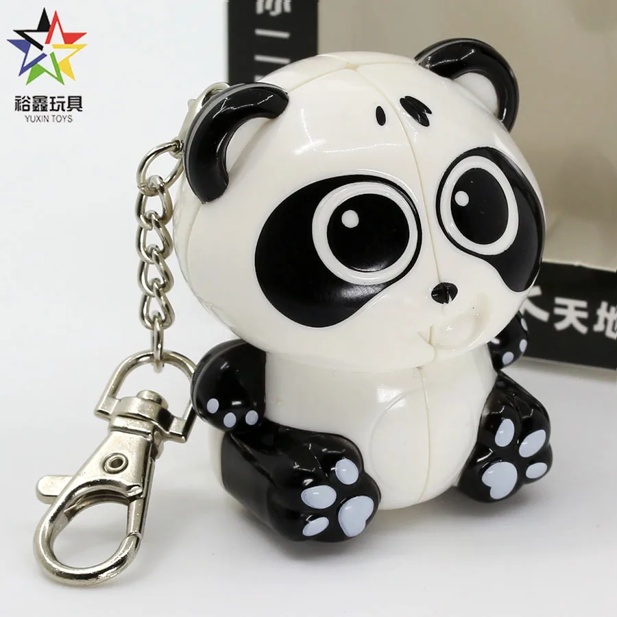 

Magic cube puzzle YuXin Special 2x2x2 2x2 mini Panda professional creative educational toys game keychain Mini cube