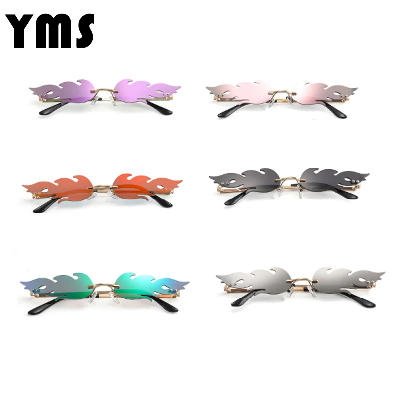 

Brand Designer Women Cat Eye Sunglasses Retro Metal Frame Flame Style Women Sun Glasses Shades UV400 Sunglass Oculos De Sol