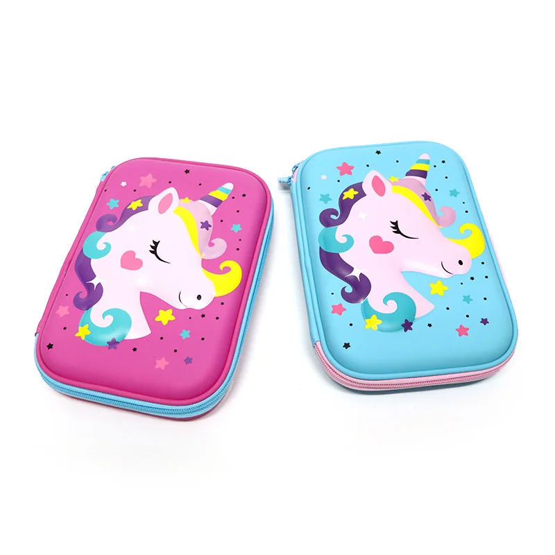 

Factory Currently Available Multi-functional Pencil Case Students Pencil Case Unicorn Cartoon EVA Stationery Box a Generation of