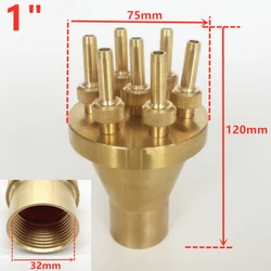 Multi-Size Decorative Water Fountain Nozzle for Outdoor Garden and Pool (1 Center Straight)