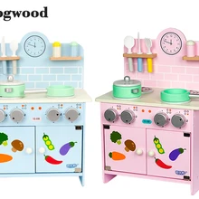 Деревянный большого размера плита ребенок Забавный классический ролевые игры кухонные игрушки имитировать кухонные наборы приготовления забавная игра игрушки для детей