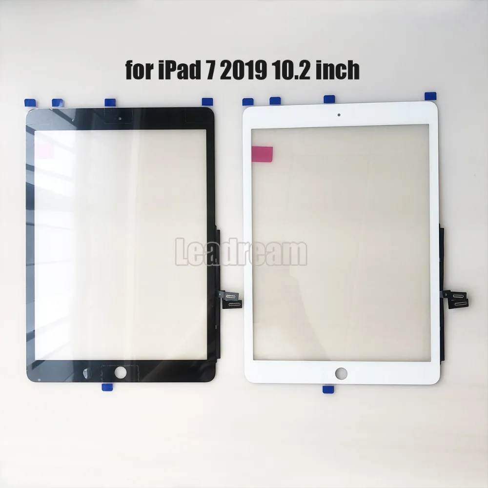 20 шт для iPad 7 10,2 дюймов сенсорный экран дигитайзер стеклянная панель с клейкой лентой
